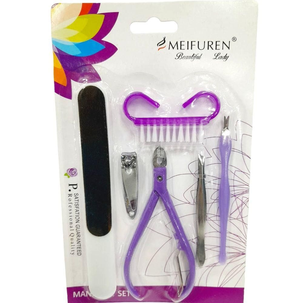 Kit Manicure com 6 Peças 2444019 Roxo - Quanhe