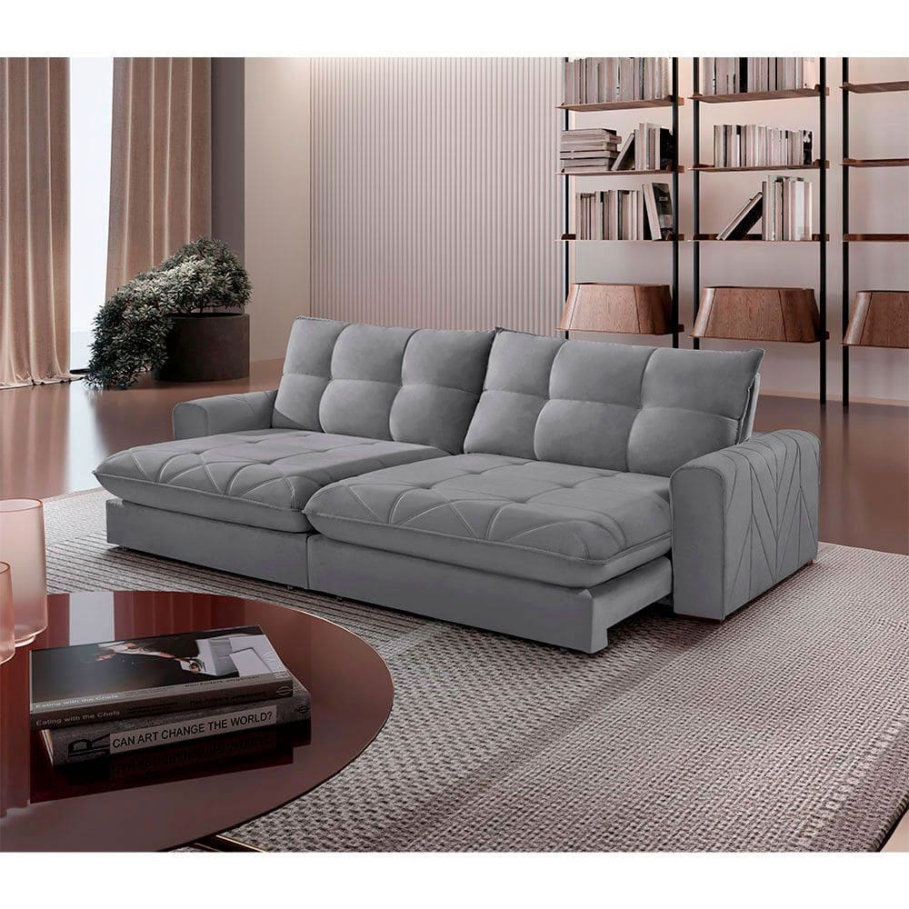 Sofá Firenze Linho 02 Módulos de 100cm B25cm Meu Sofá Online