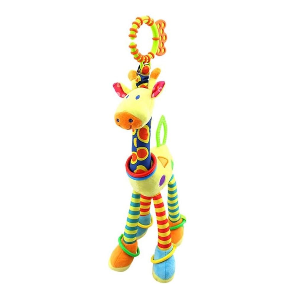 Chocalho Mordedor Girafa Amarelo - Shiny Toys