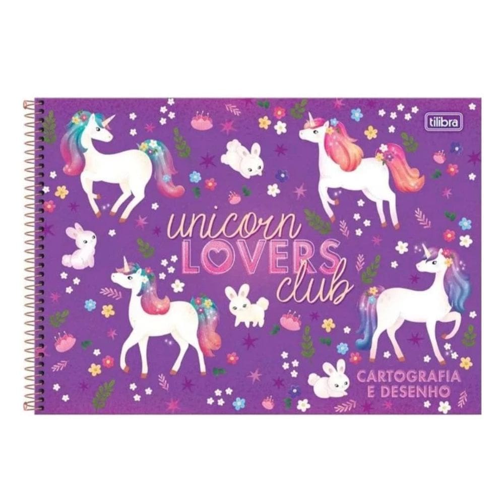 Caderno Desenho 80 Folhas Unicornio Blink Tilibra 1877