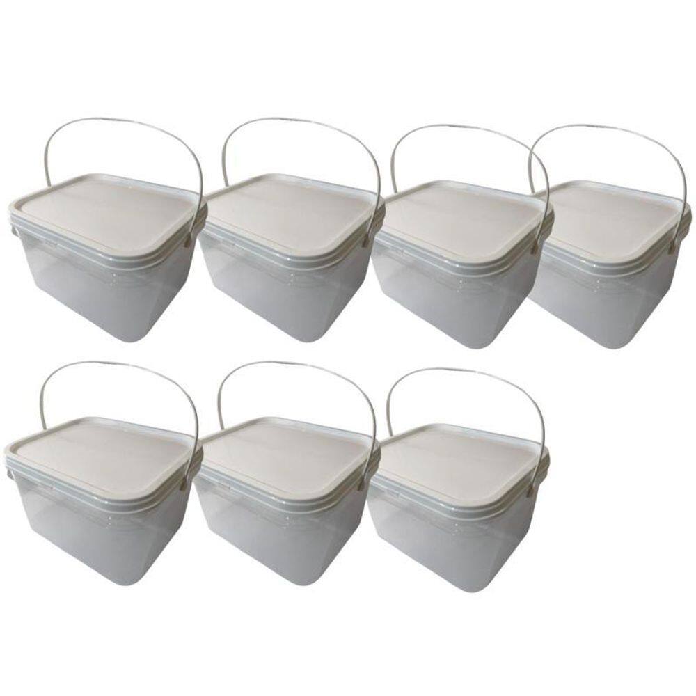 Balde Para Balas Transparente 2.4L-Kit 7 Pçs