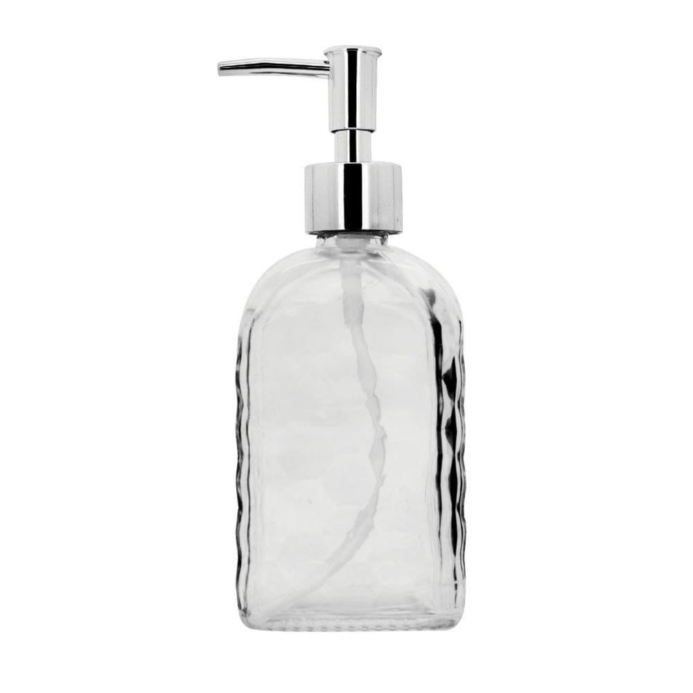 Saboneteira Porta Sabonete Líquido Vidro Clear Diamante 500ml - Tuut