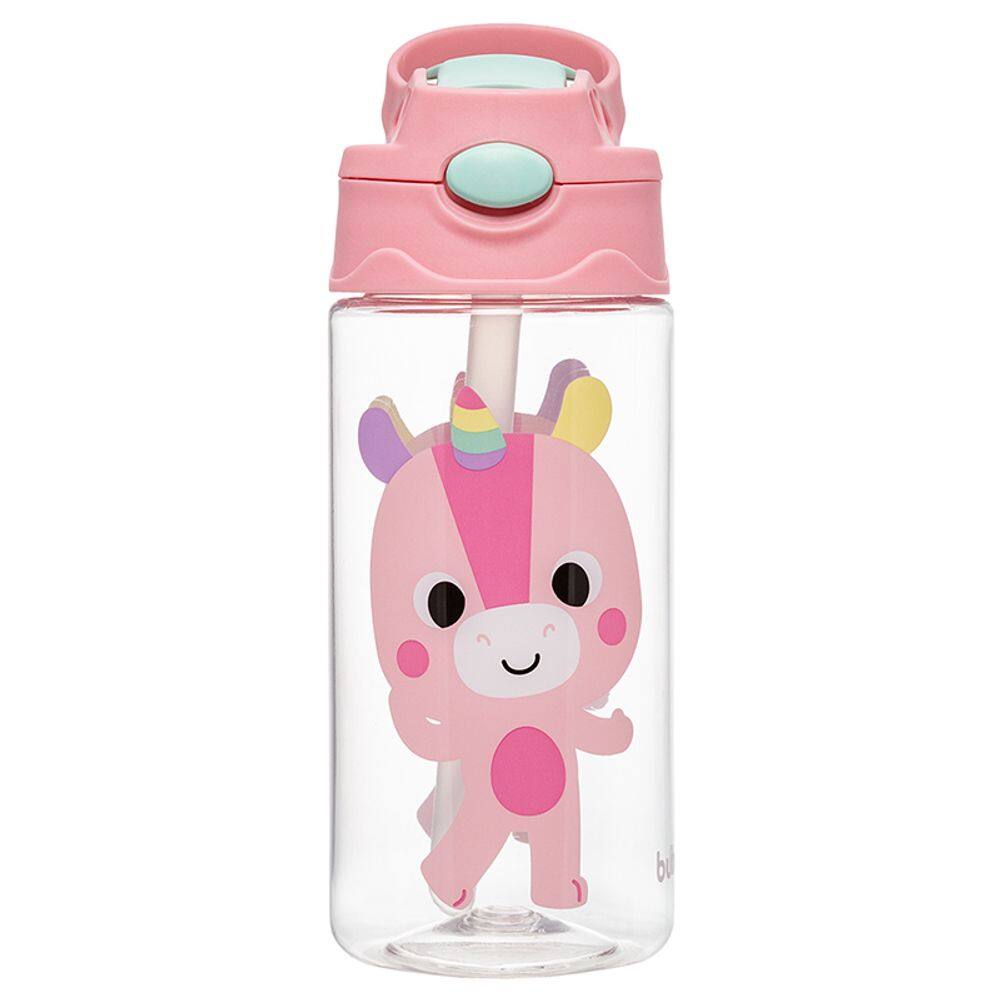 Garrafa squeeze infantil Tritan BubaZoo Unicórnio Buba 450 ml