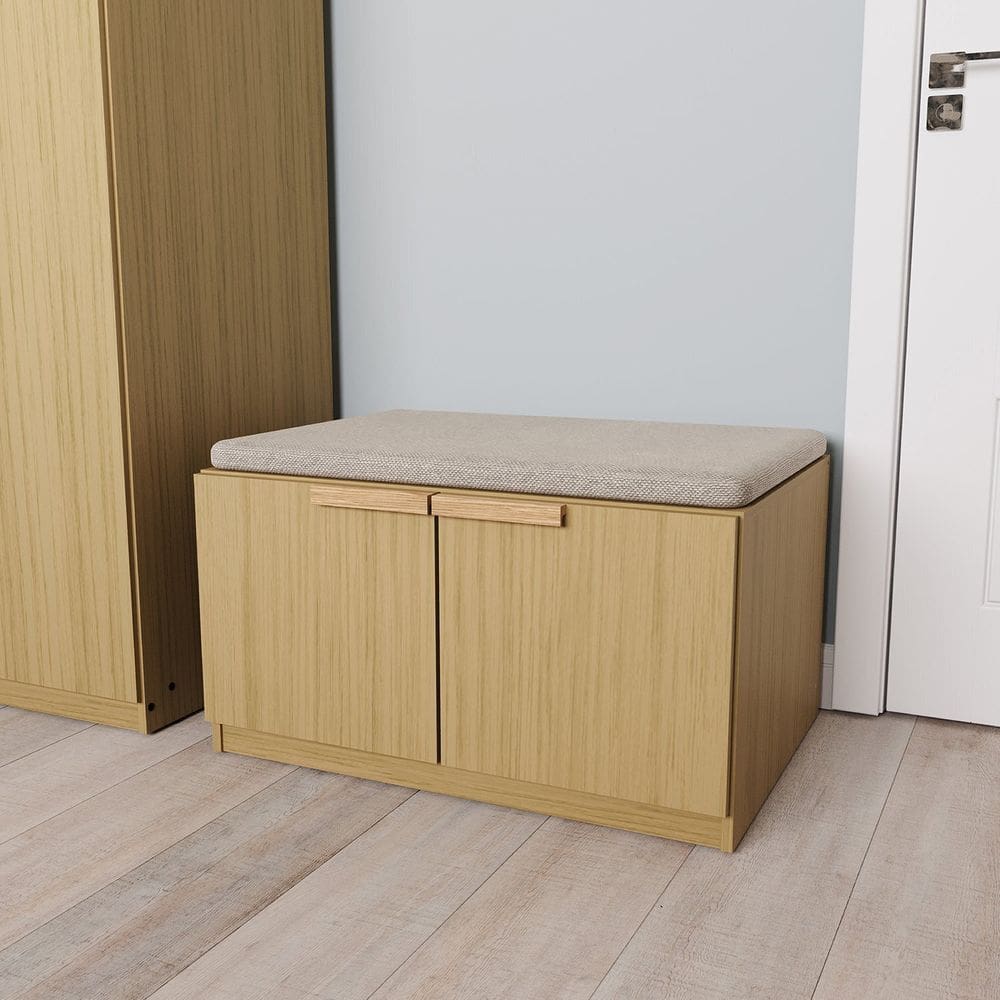 Banco 2 Portas 80cm Jade Cabecasa Madeiramadeira Avelã