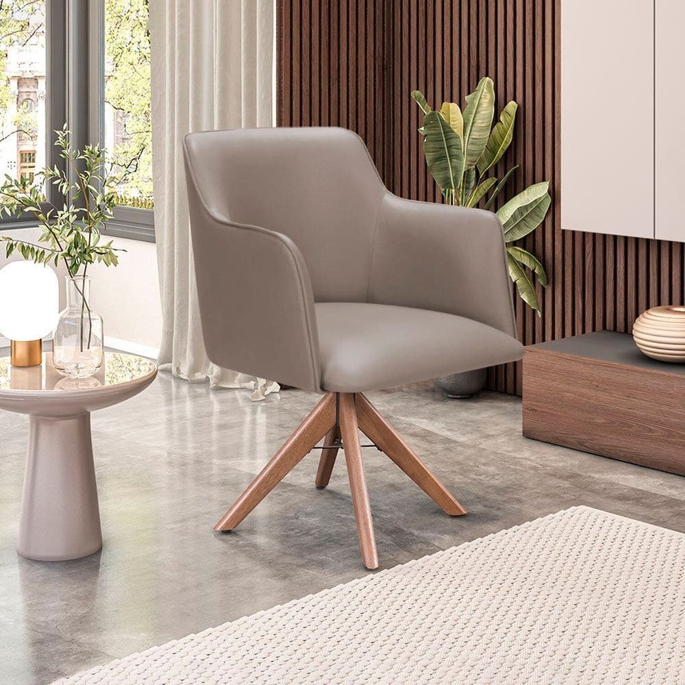 Cadeira para Sala de Estar Marquesa Caqui