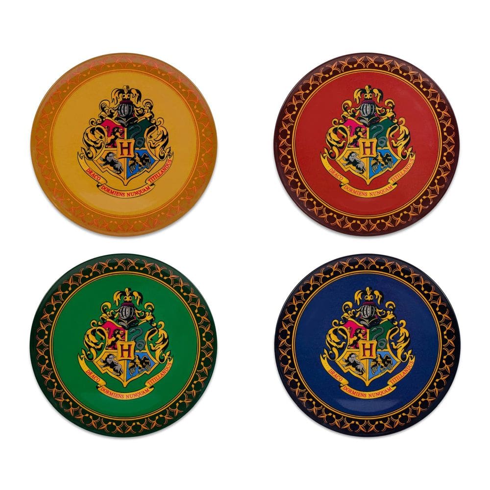 Conjunto de pratos Silver Buffalo Harry Potter Hogwarts Crest x4