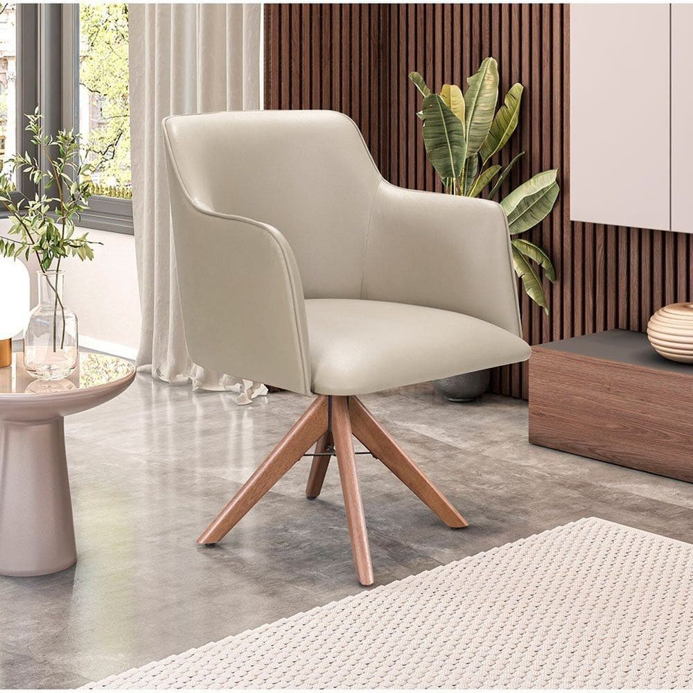 Cadeira para Sala de Estar Marquesa Bege