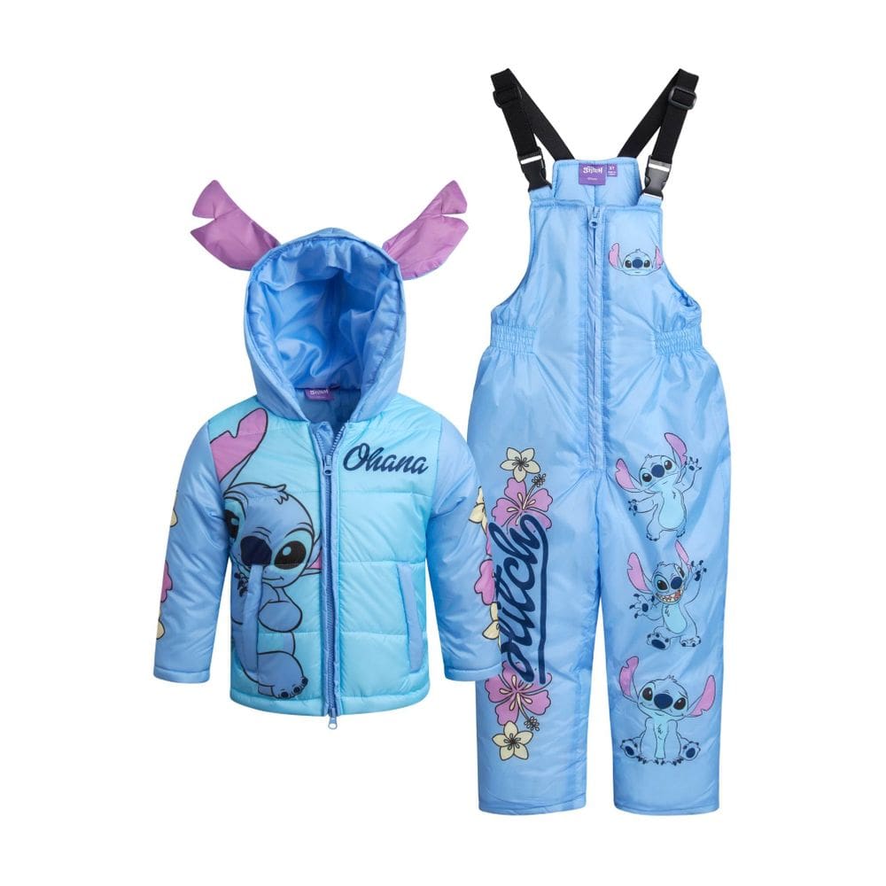Roupa de neve Disney Girls Minnie Mouse, Lilo & Stich 2T-7 tamanho 4T