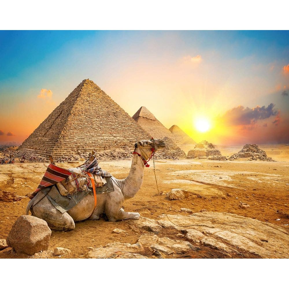 Quebra-cabeça Toynk Giza Sunrise Ancient Egypt Pyramid 1000 unidades