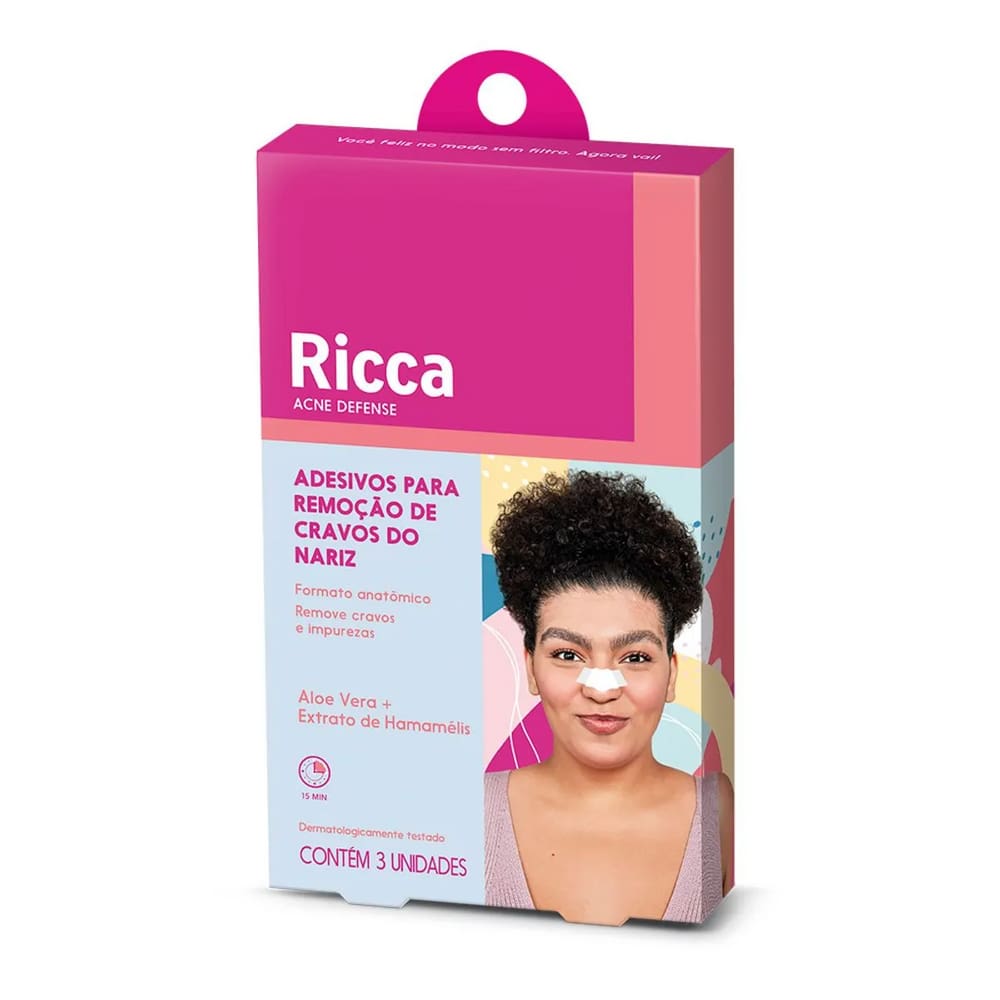 Adesivos Para Remoção De Cravos Do Nariz Acne Defense - Ricca