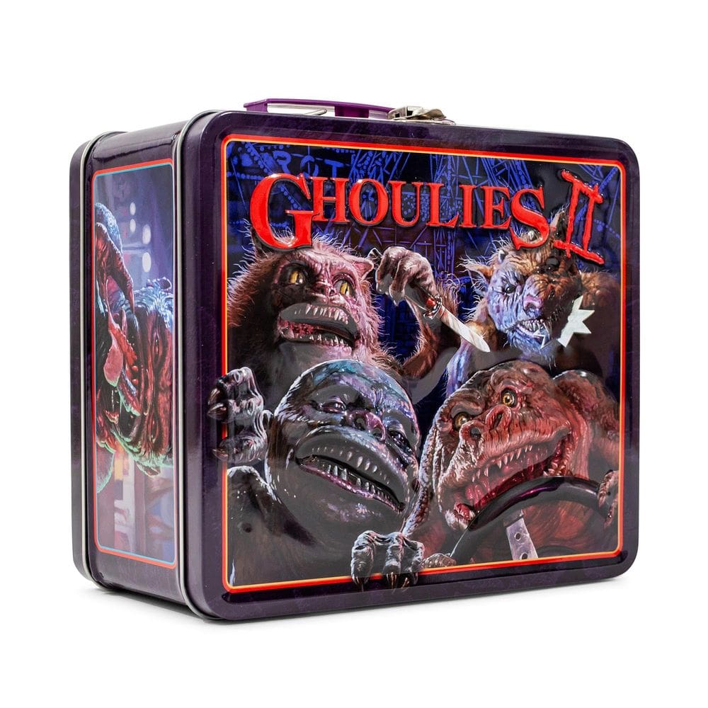 Lancheira Toynk Ghoulies II, organizador de latas de metal em estilo retrô