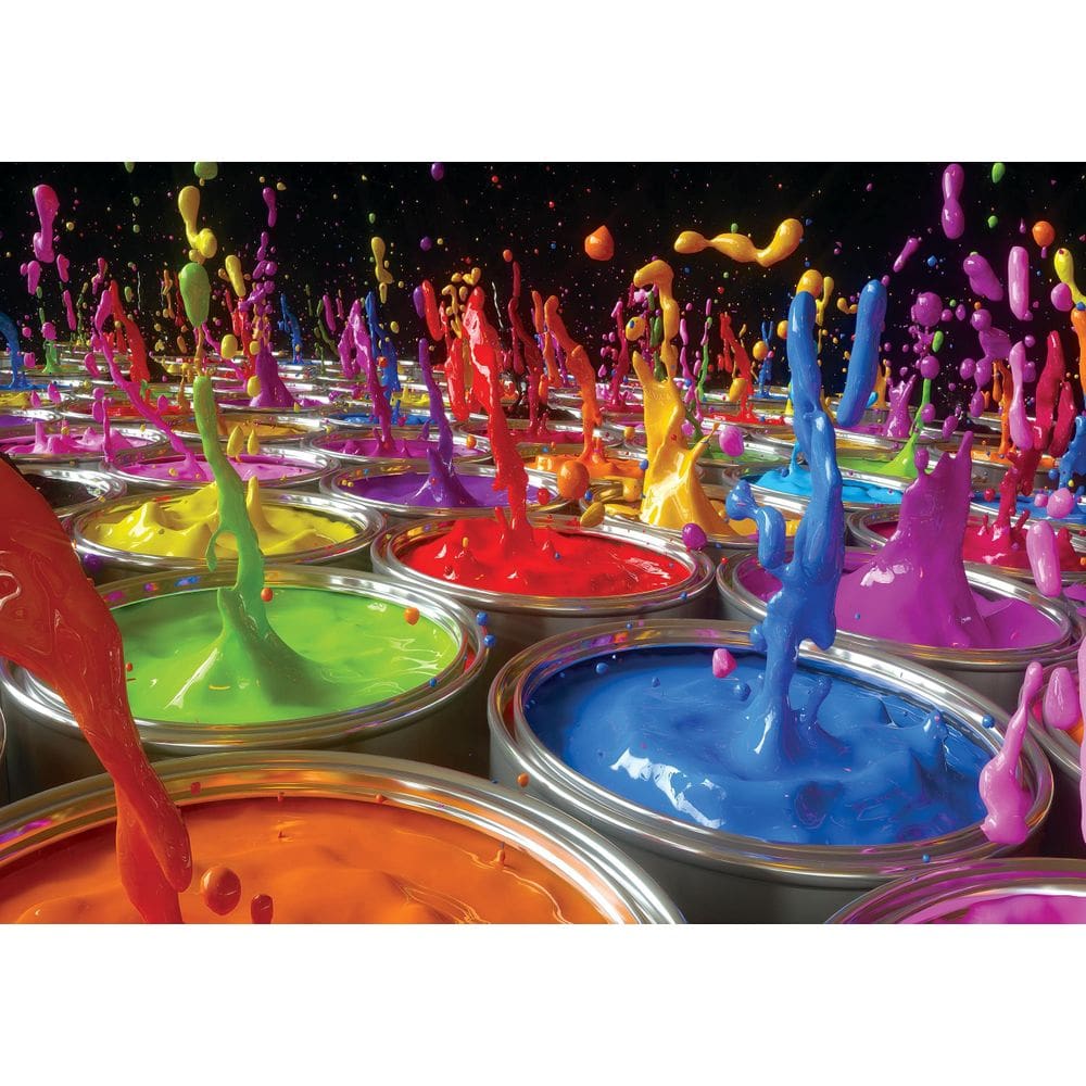 Quebra-cabeça Toynk Paint Splash 1000 peças para adultos/crianças