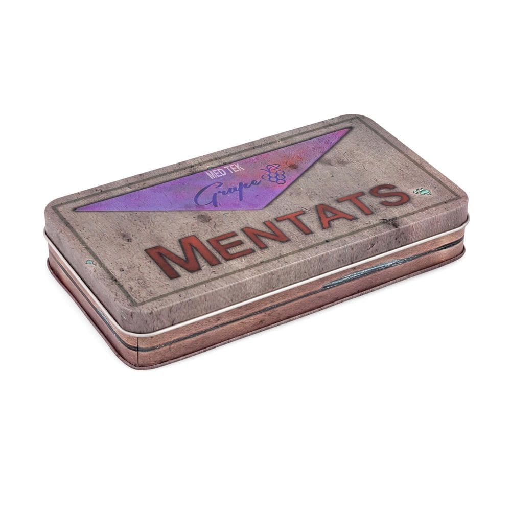 Réplica de estanho de armazenamento Fallout Grape Mentats para joias