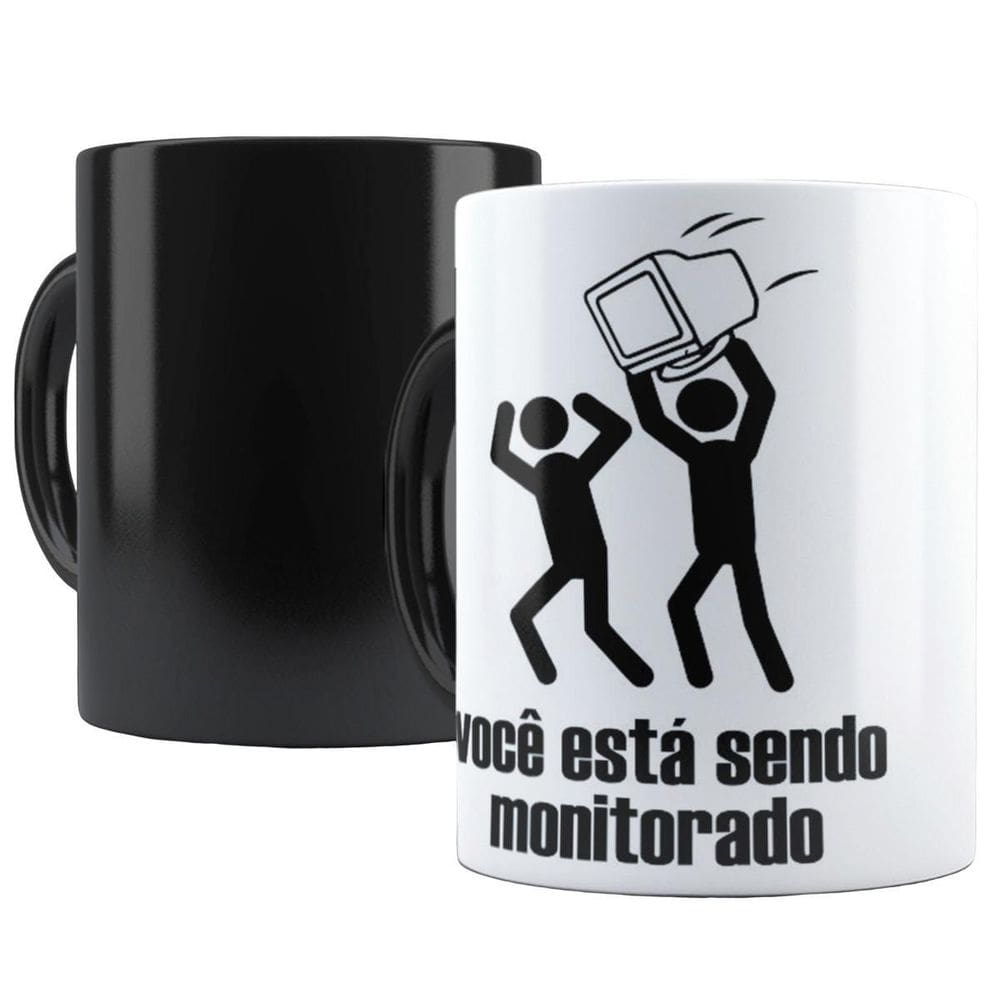 Caneca Mágica Você Está Sendo Monitorado Termossensível