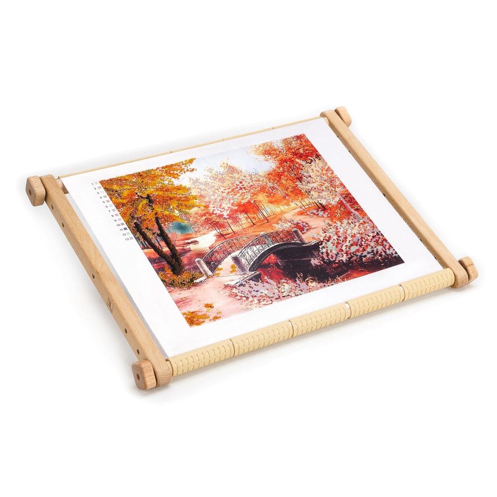 Tapeçaria bordada Scroll Frame AllAboutEmbroiderYUA 40x56cm
