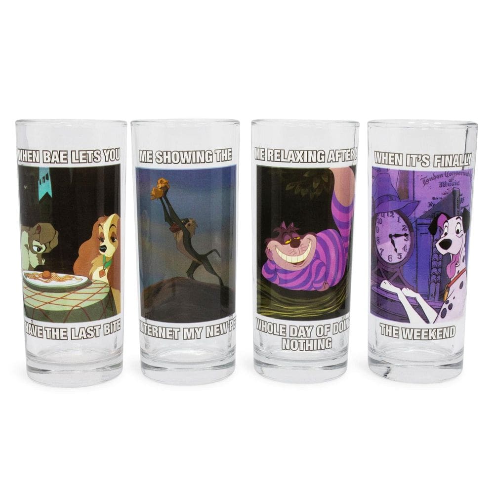 Conjunto de copos Silver Buffalo Disney Meme 300mL x4