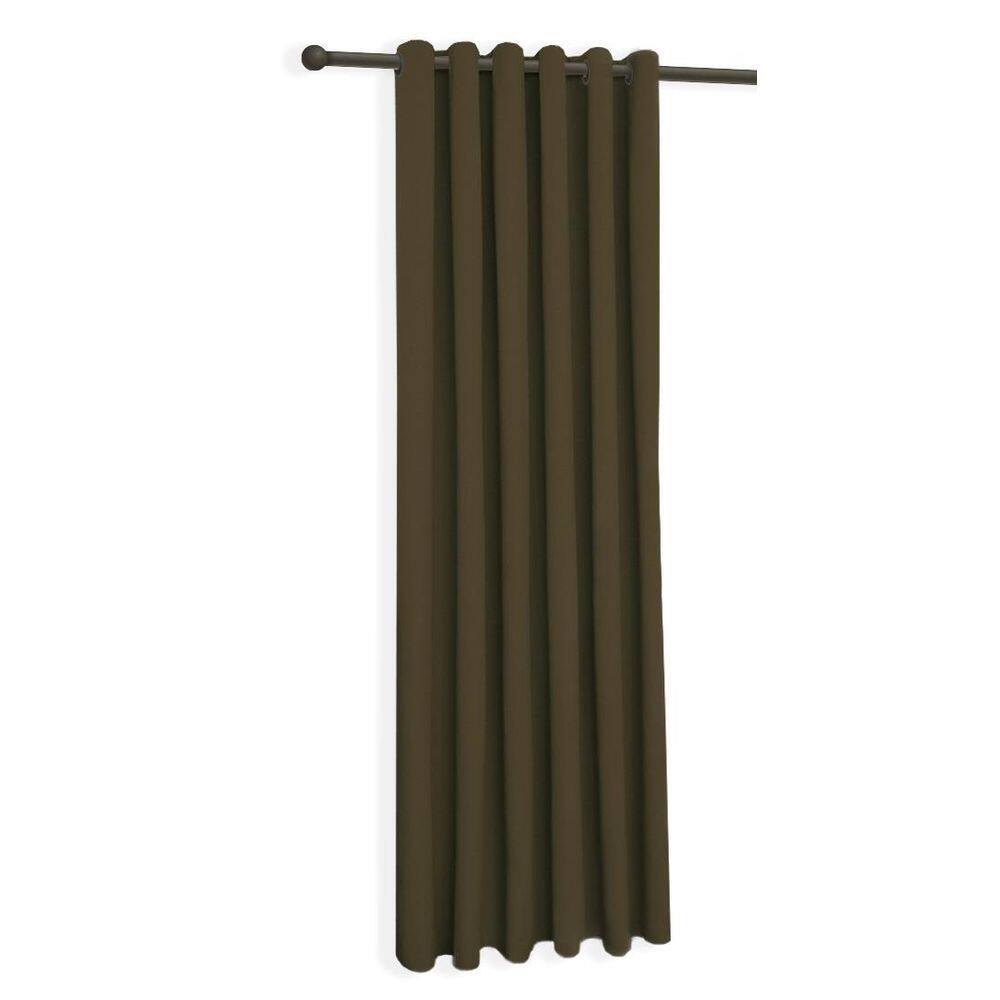 Cortina Caqui-Musgo Cromada Oxford Uma Folha 150X230