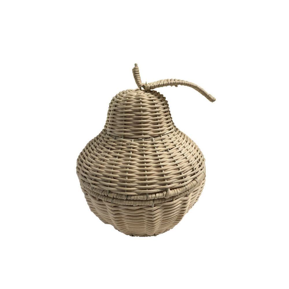 cesto organizador com tampa pera de pástico - Oikos