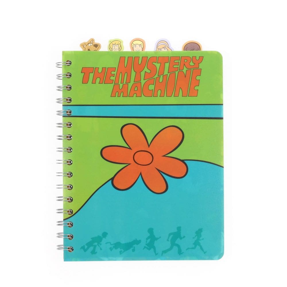 Caderno Scooby-Doo Mystery Machine de 5 abas com 75 folhas