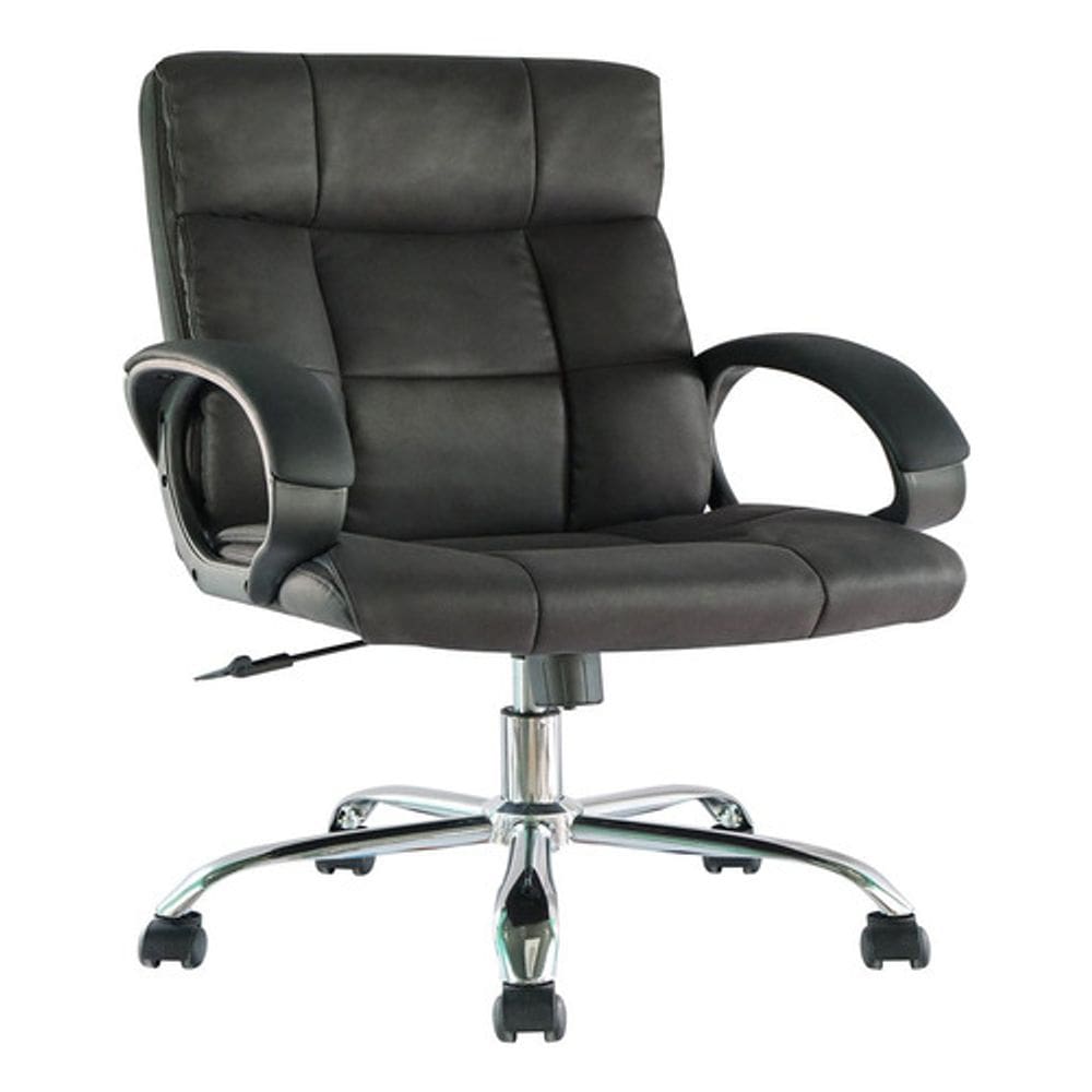 Cadeira Escritorio Veludo Black Ergonomic Soft Ate 120kg