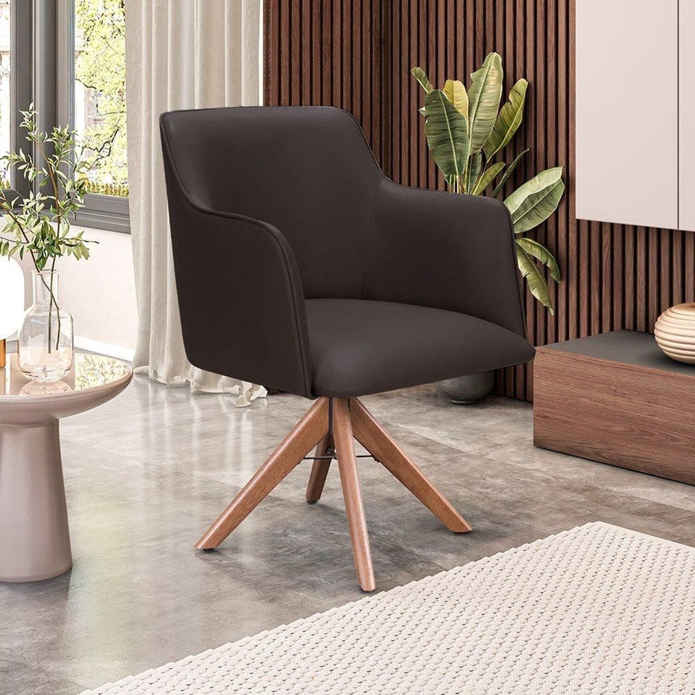 Cadeira para Sala de Estar Marquesa Marrom
