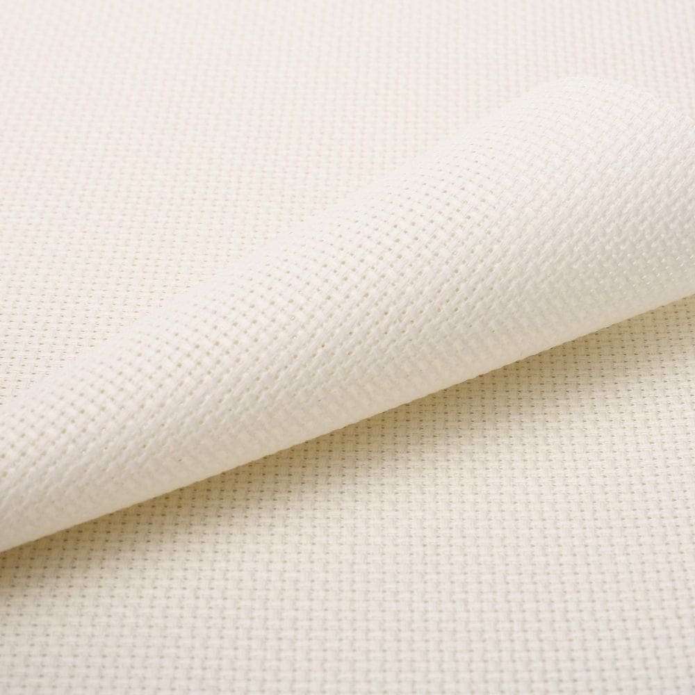 Tecido de ponto cruz Aida Cloth 14 unidades, 60x100cm, branco de arroz