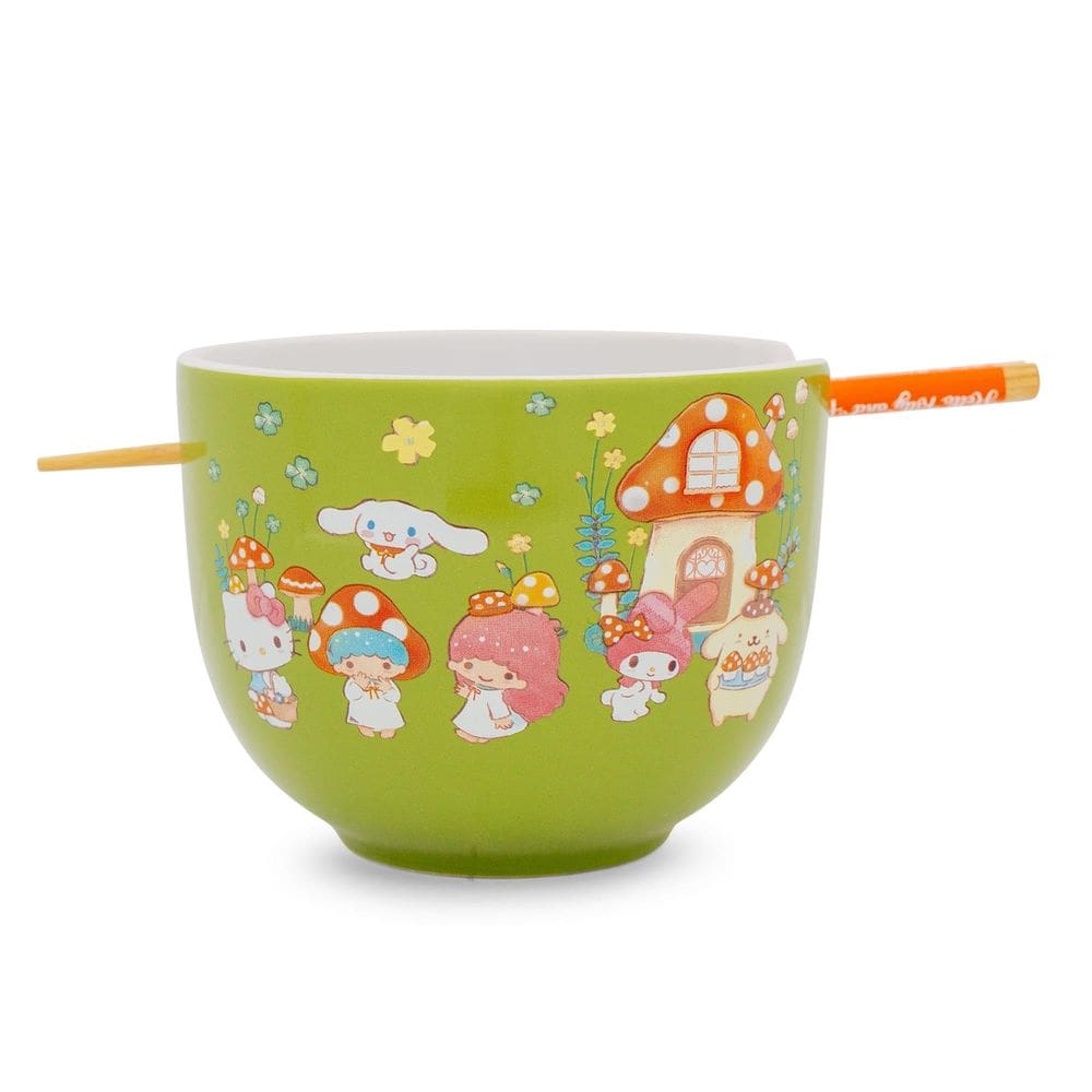 Conjunto de louças Silver Buffalo Sanrio Hello Kitty Mushroom