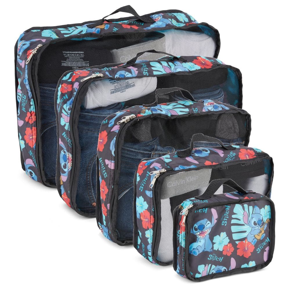 Pacote de compressão de 5 peças da Packing Cubes Disney Lilo and Stitch