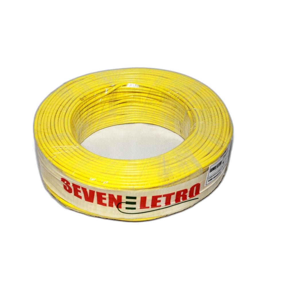 Cabo Seven Flexível 2,5mm 100m Antichamas Amarelo