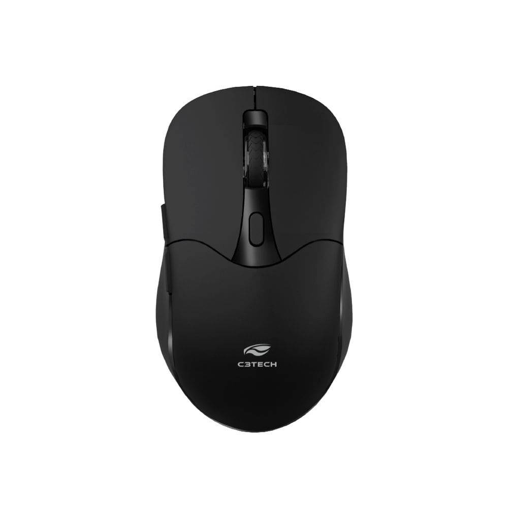Mouse Sem Fio Recarregável Dual Mode C3Tech M-BT60BK - Preto