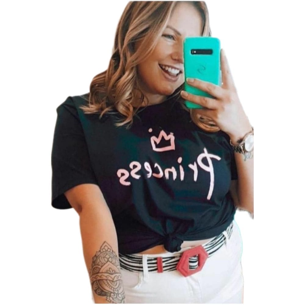 Camisetas Verão T-shirt Tamanhos Grandes Plus Size Feminina