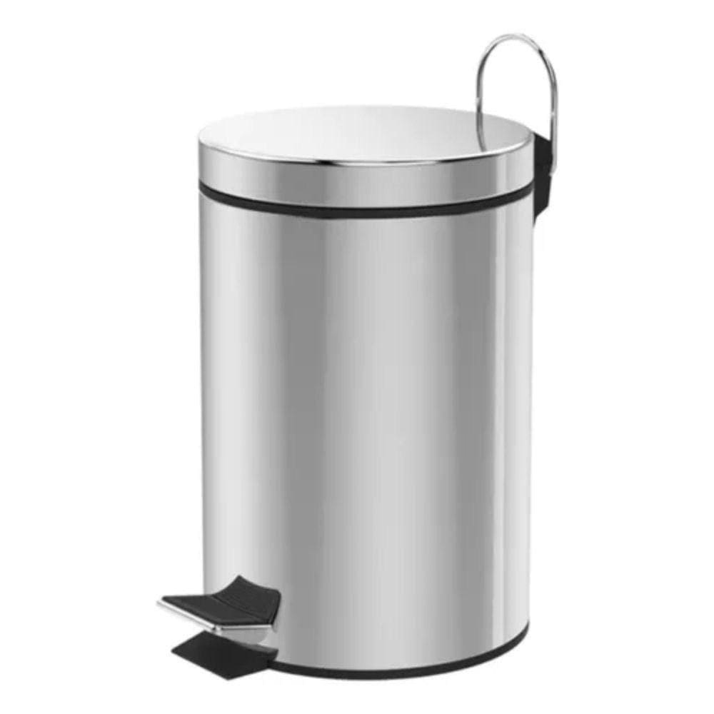 Lixeira Inox Redonda Multiuso 5 Litros