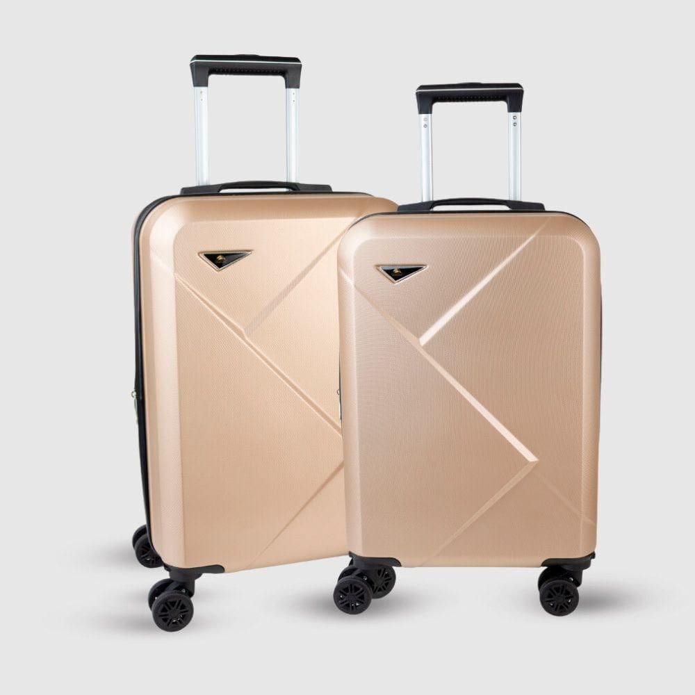 Kit 2 Malas de Viagem Padrão Anac ABS Rígida, C/Rodas 360º, Expansível, Cadeado Antifurto World Onboard DKL321