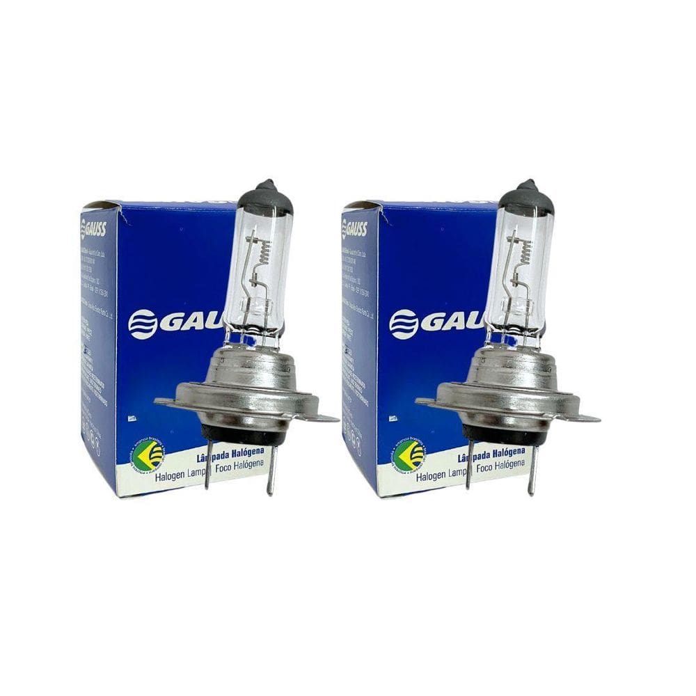 Par Lampadas H7 70We 24V Halogena Gauss Gl48H7 Inmetro