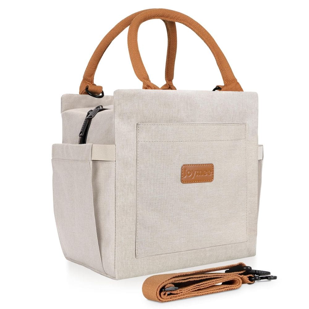 Lancheira Joymee isolada para mulheres e homens, adultos, bege, 10L