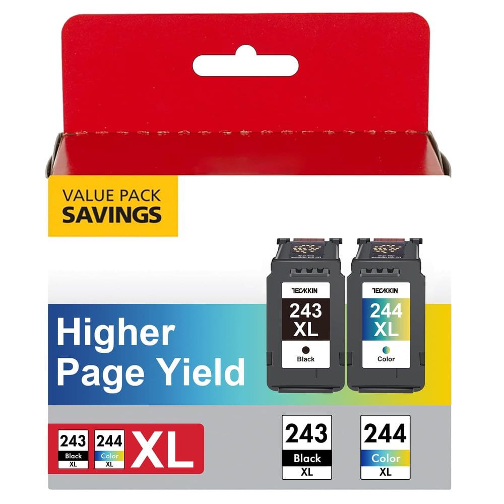Cartuchos de tinta TECKKIN PG-243XL/CL-244XL para impressora Canon