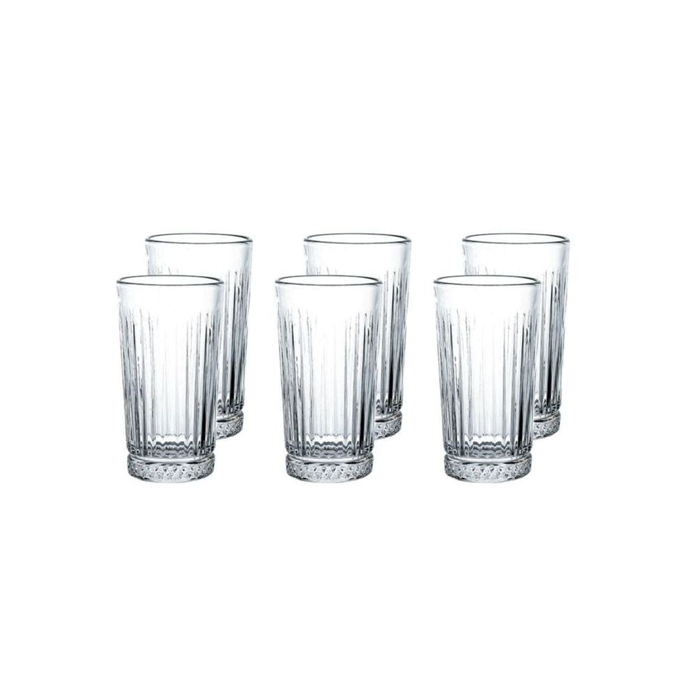 Jogo De Copos Gala Vidro Haus Brinox 440ml - Kit 6 Peças