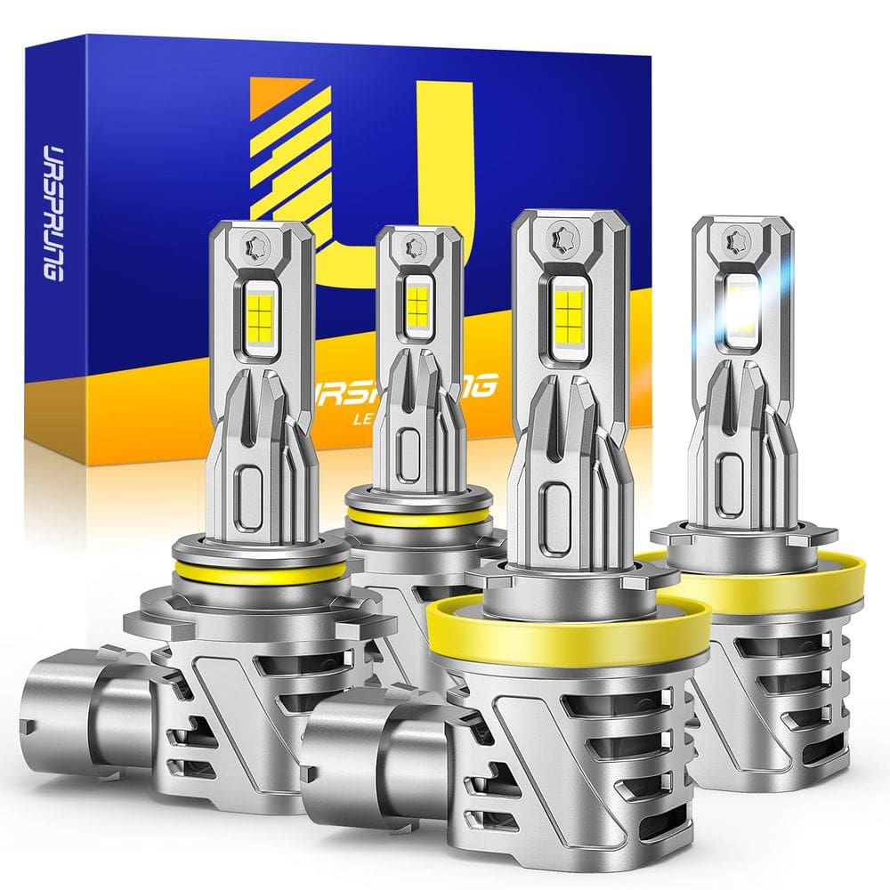 Lâmpadas LED Combo Ursprung H11 9005 60000LM Faróis de neblina x4