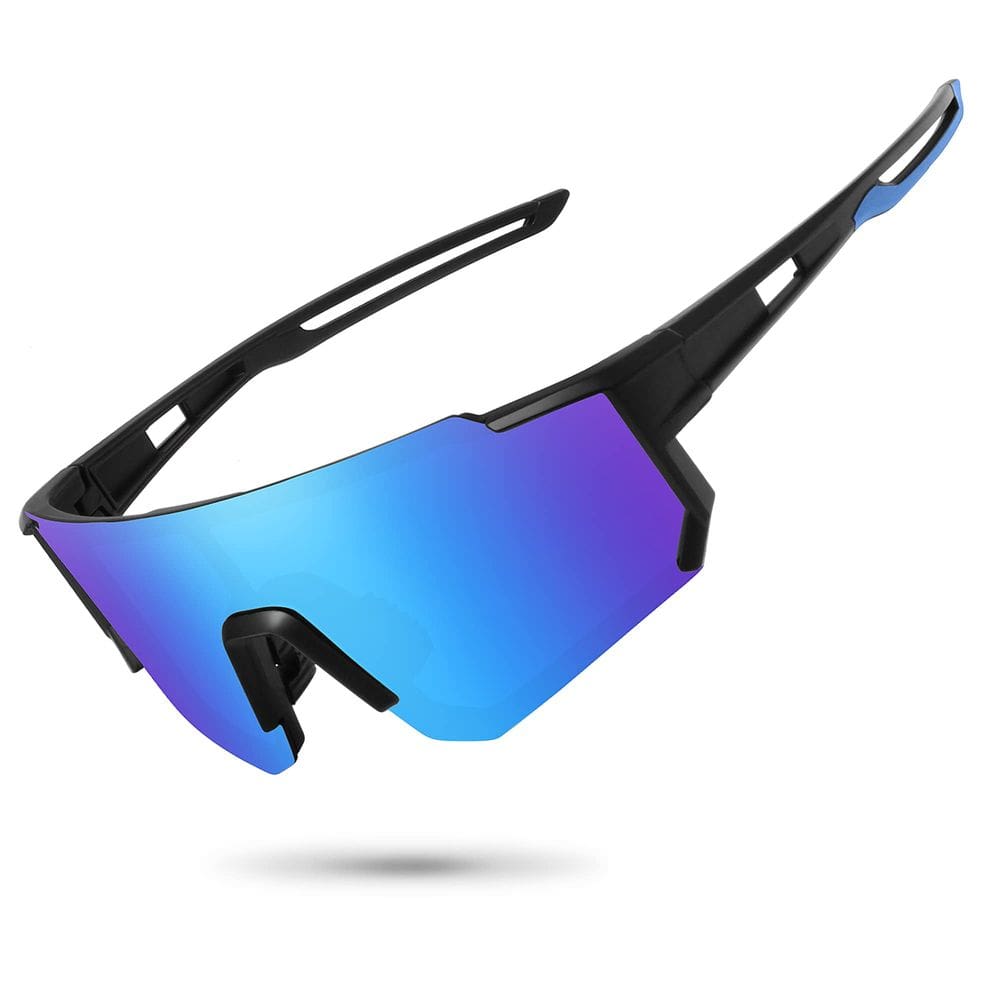 Óculos de sol esportivos polarizados STORYCOAST UV400 preto-azul