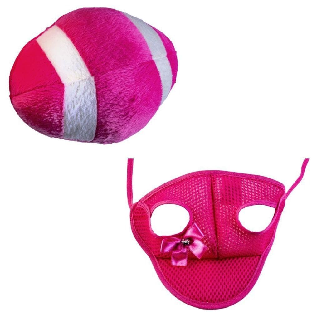 Kit Boné E Pelúcia Bola Para Cães E Gatos - P