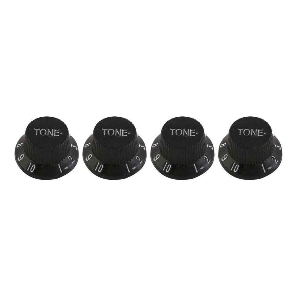 Knobs Para Guitarra Stratocaster Andaluz 2 Vol + 2Ton Preto