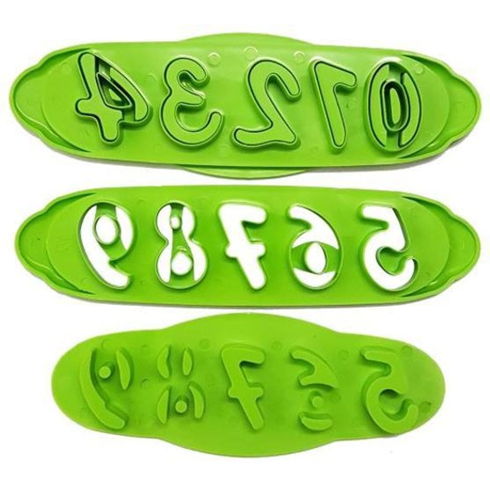 Cortador Ejetor De Números Para Decoração 4Peças - Gmezn301