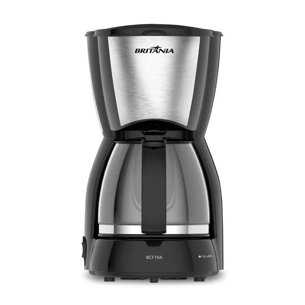 Cafeteira Britânia 18 Cafezinhos Jarra de Vidro 550W BCF19A