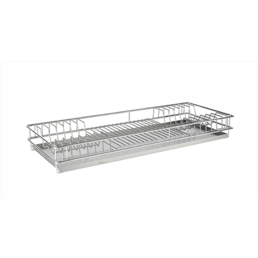 Escorredor De Pratos Embutir 970x75x270mm Mód 1000mm Cromado 7161