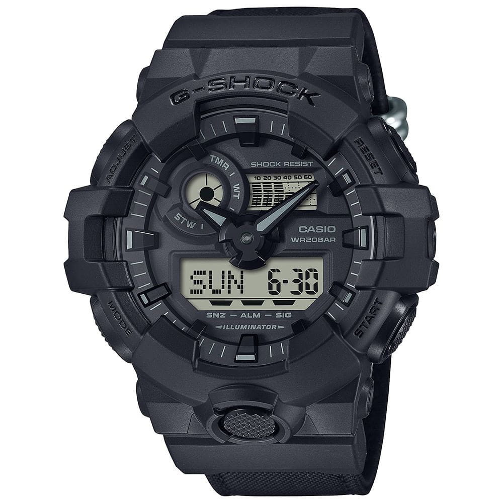 Relógio CASIO G-SHOCK anadigi masculino GA-700BCE-1ADR
