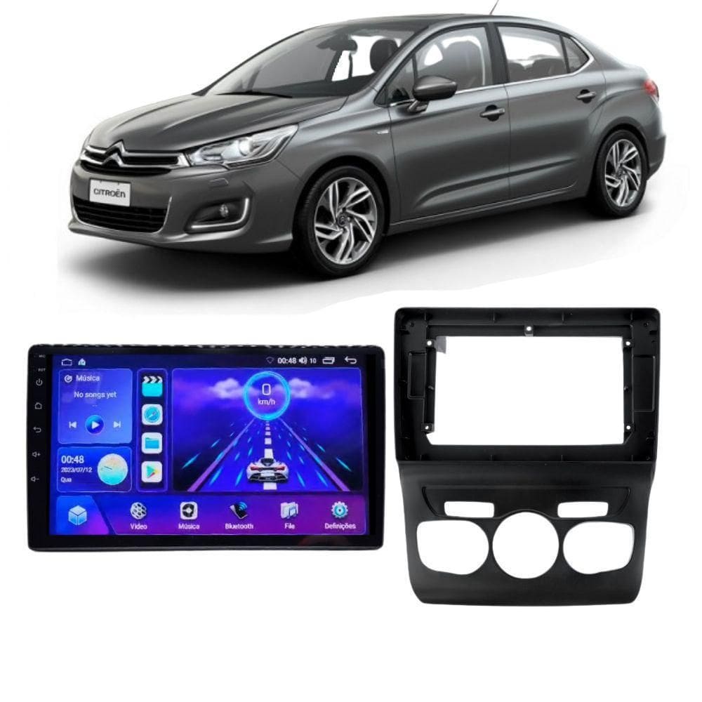 Kit Multimídia Citroen C4 Lounge 2013 A 2018 Carplay E
