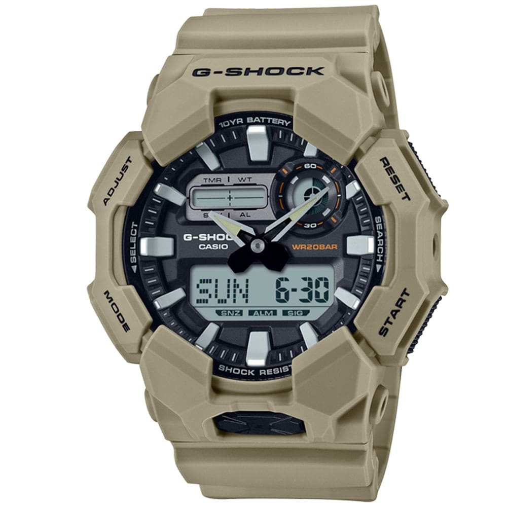 Relógio CASIO G-SHOK masculino analógico verde GA-010-5ADR