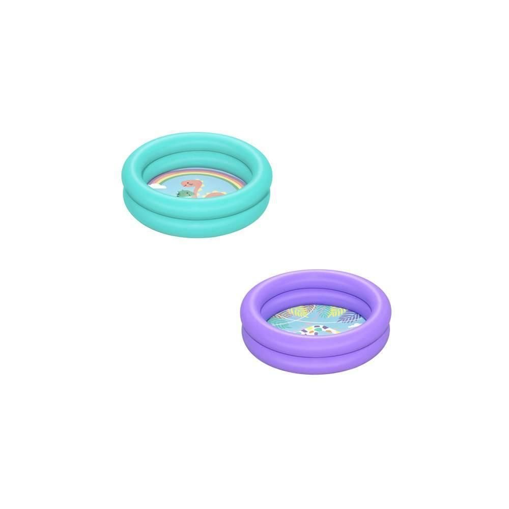 Piscina Infantil Aro Duplo 61Cmx15Cm Azul E Lilas - 51061