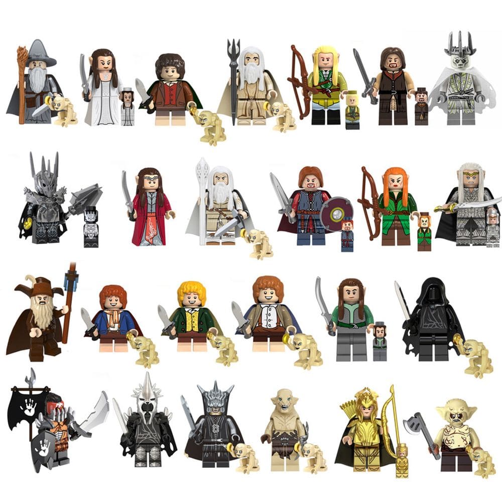 Boneco Senhor Dos Aneis Hobbit Blocos De Montar