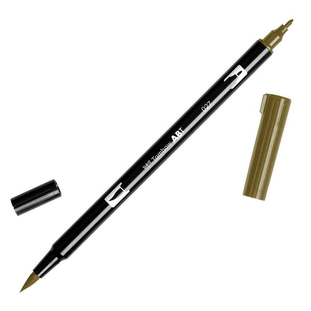 Caneta Marcador Artistico Dual Brush Tombow 027 Dark Ochre